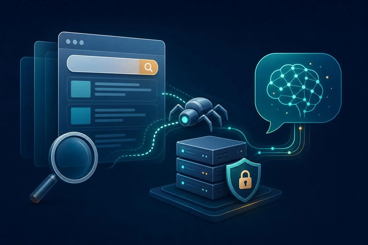 ChatGPT Searchにおけるサイトのクロール許可と検索表示の関係を表したイメージ