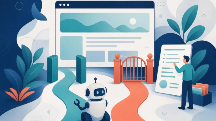 OAI-SearchBotのrobots.txtによる許可・拒否設定を表したイラスト